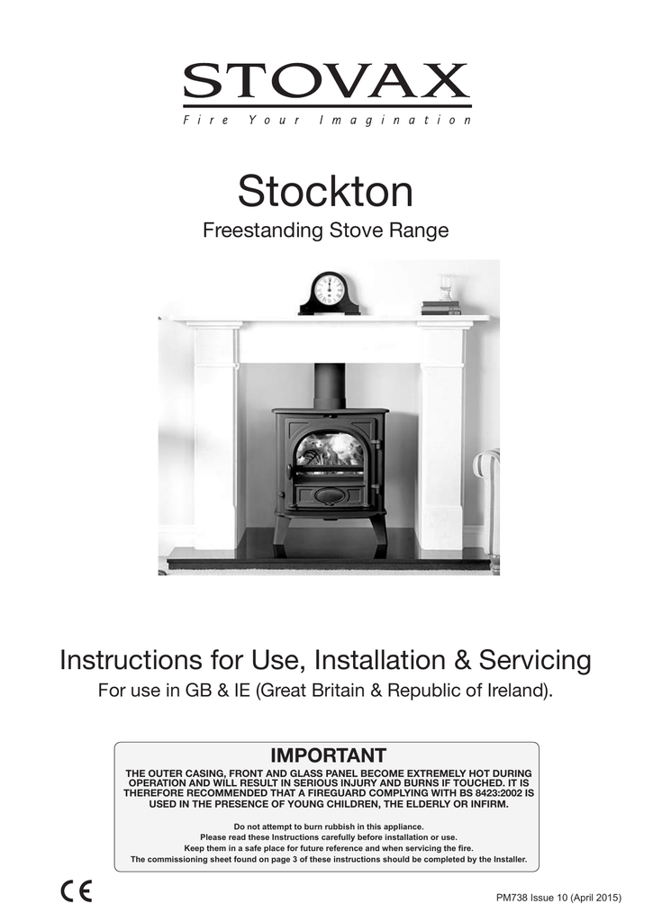 Stovax Stocton Stove Installation Instructions Manualzz