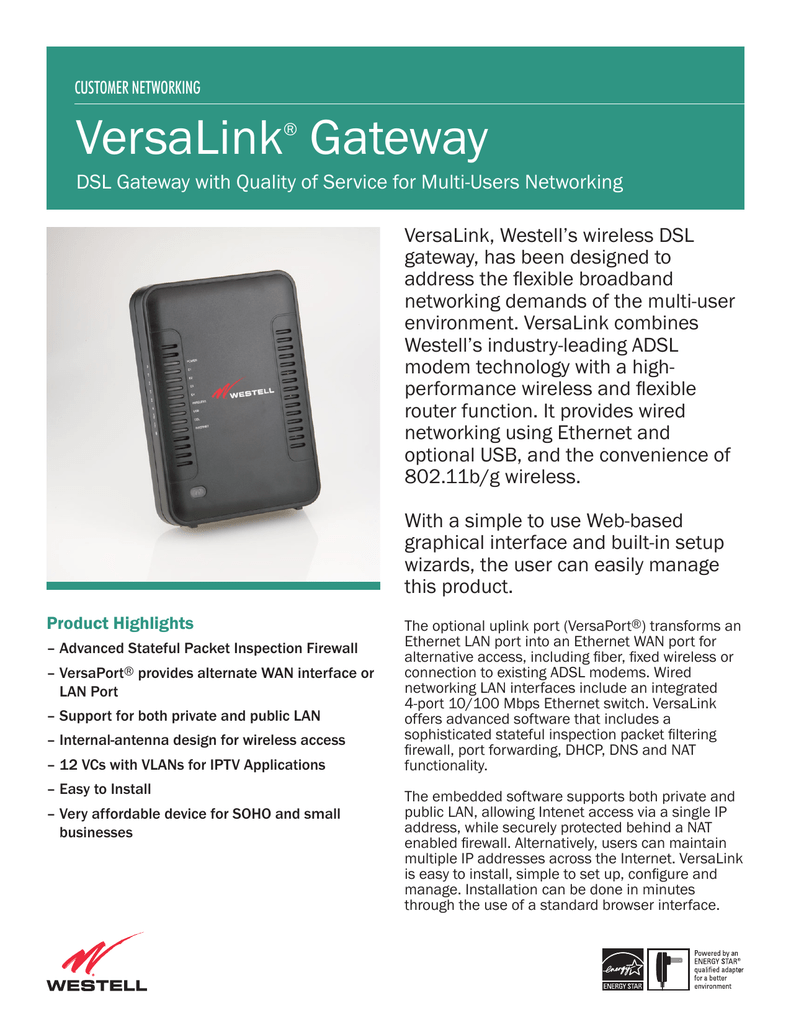 westell modem drivers for windows 10