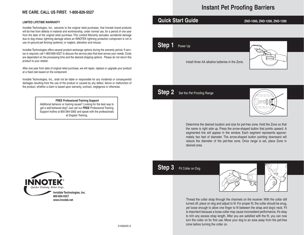 Support Manuals Innotek Command Series Remote Trainer Petsafe Uk