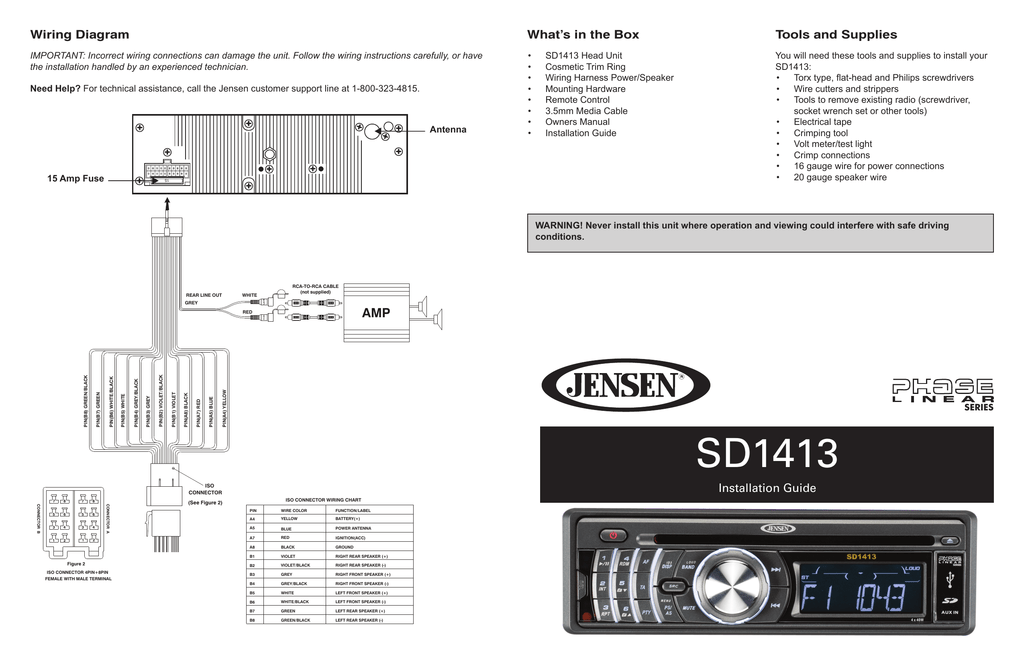 Jensen Wiring Diagram Wiring Diagrams All