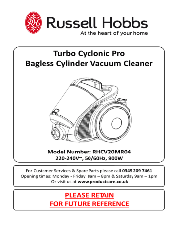 Turbo Cyclonic Pro Bagless Cylinder 