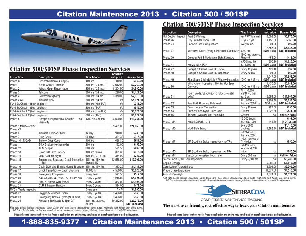 Cessna Citation 500 501sp Manualzz