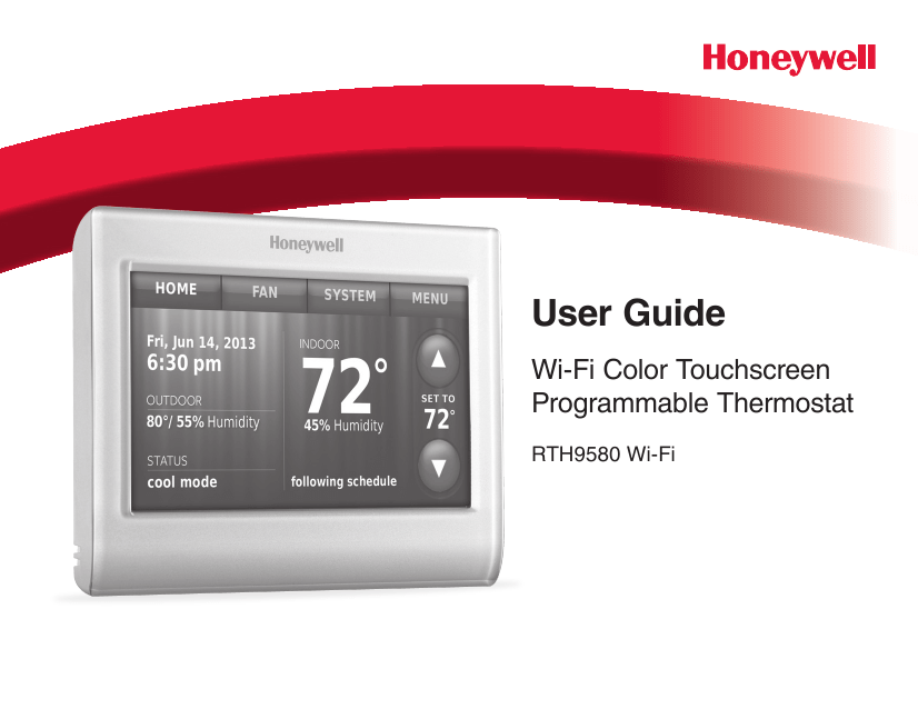 Honeywell RTH9580 Thermostat User manual | Manualzz