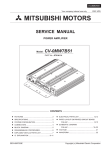 Mitsubishi Motors CV-0MW7B51 Power Amplifier Service Manual