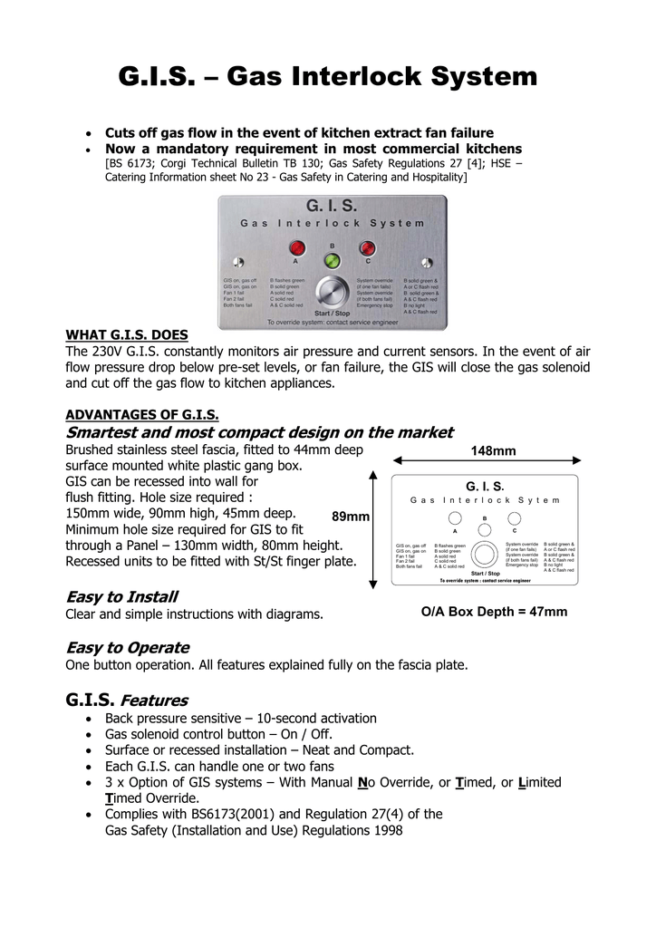Gis Gas Safety Devices Manualzz