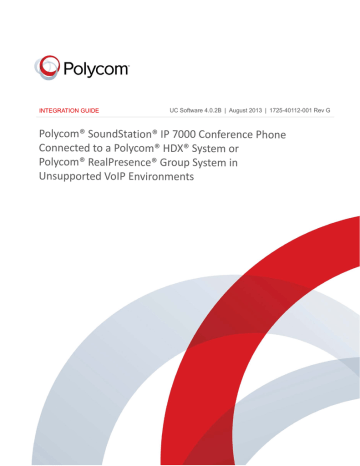Poly SoundStation IP 7000 Video Integration Integration Guide | Manualzz