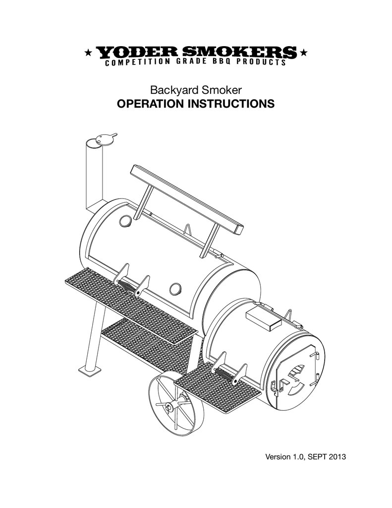 Yoder Backyard Smoker Owner Manual Manualzz