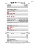 Slot Machine S2000 Pirate 2001 User Manual
