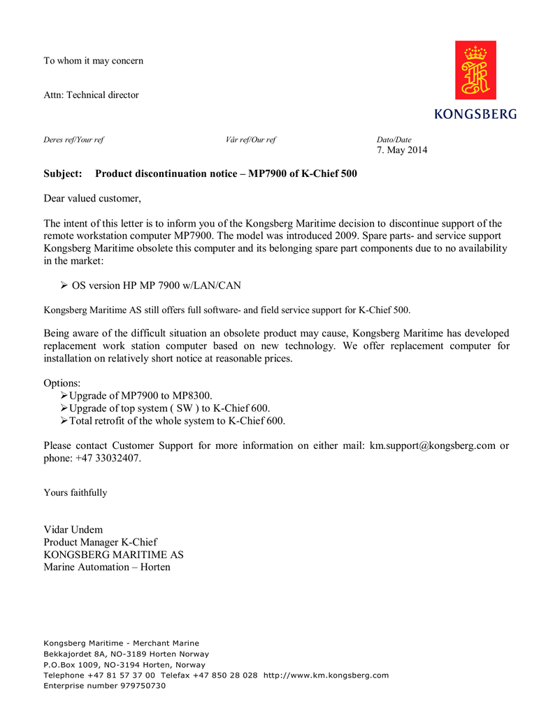 Product notice Product discontinuation notice MP7900 Manualzz