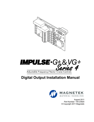 Magnetek IMPULSE G+/VG+ Series 4 DO A3 Owner's Manual | Manualzz