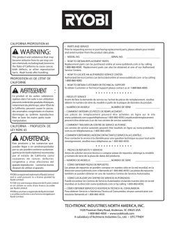 Ryobi deals ry3714 manual