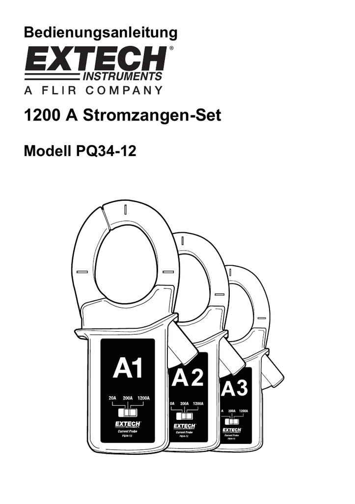 Extech Instruments PQ34-12 User manual | Manualzz