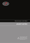 DAS Audio avant 12A, avant 15A, avant 215A, avant 18A User's Manual