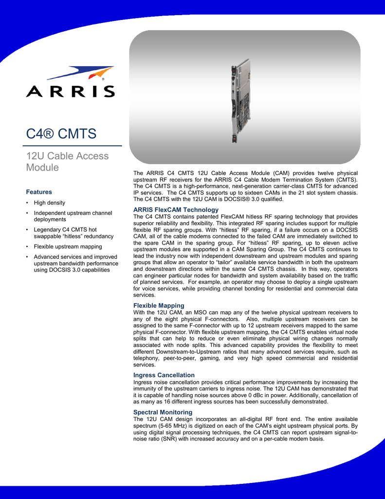 arris d5 edge qam manual