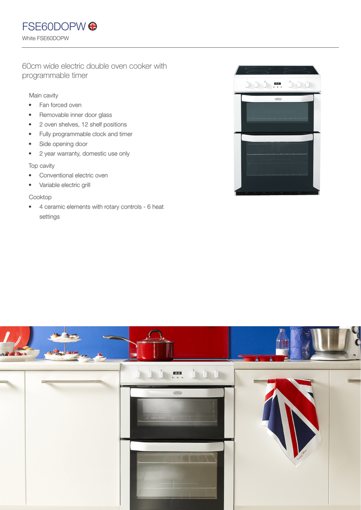 60cm wide electric cooker