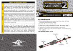 Castle Creations Sidewinder Micro 2 Quick Start Guide