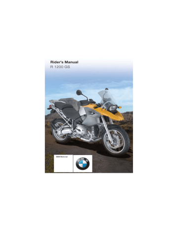 BMW R 1200 GS 2003 Rider's Manual | Manualzz