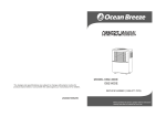 Ocean Breeze OBZ-30DE &amp; OBZ-60DE Dehumidifier Manual