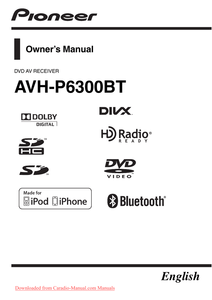 Pioneer Avh P6300bt User Guide Manual Manualzz Pioneer Avh P6300bt User Guide Manual, Pioneer Avh2300dvd Wiring Diagram
