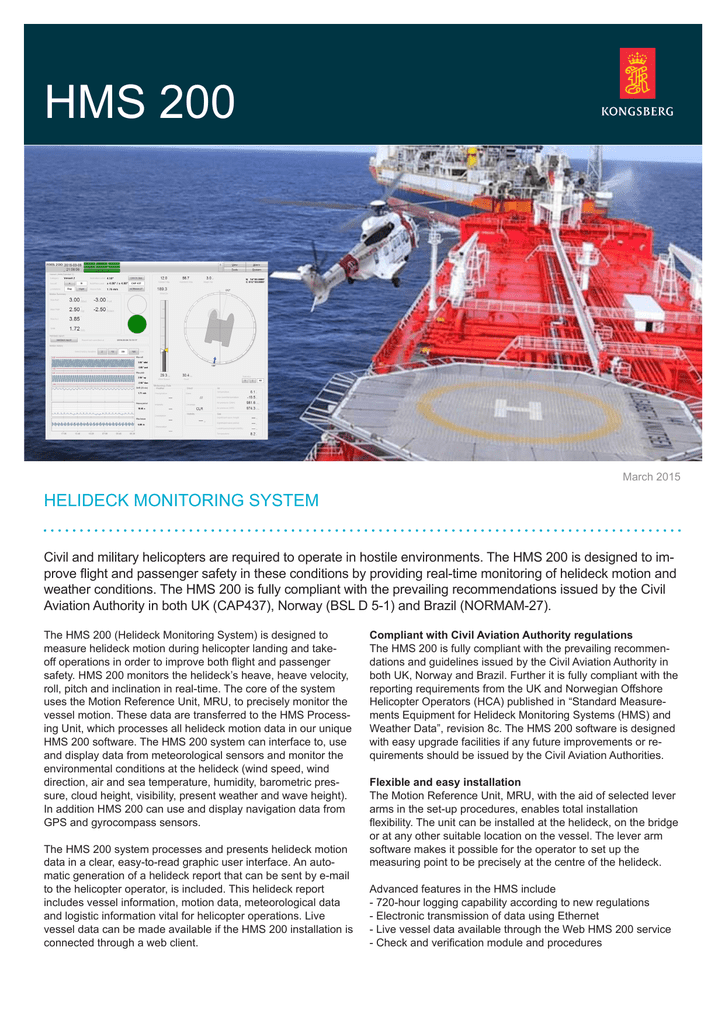 Hms 200 Helideck Monitoring System Manualzz