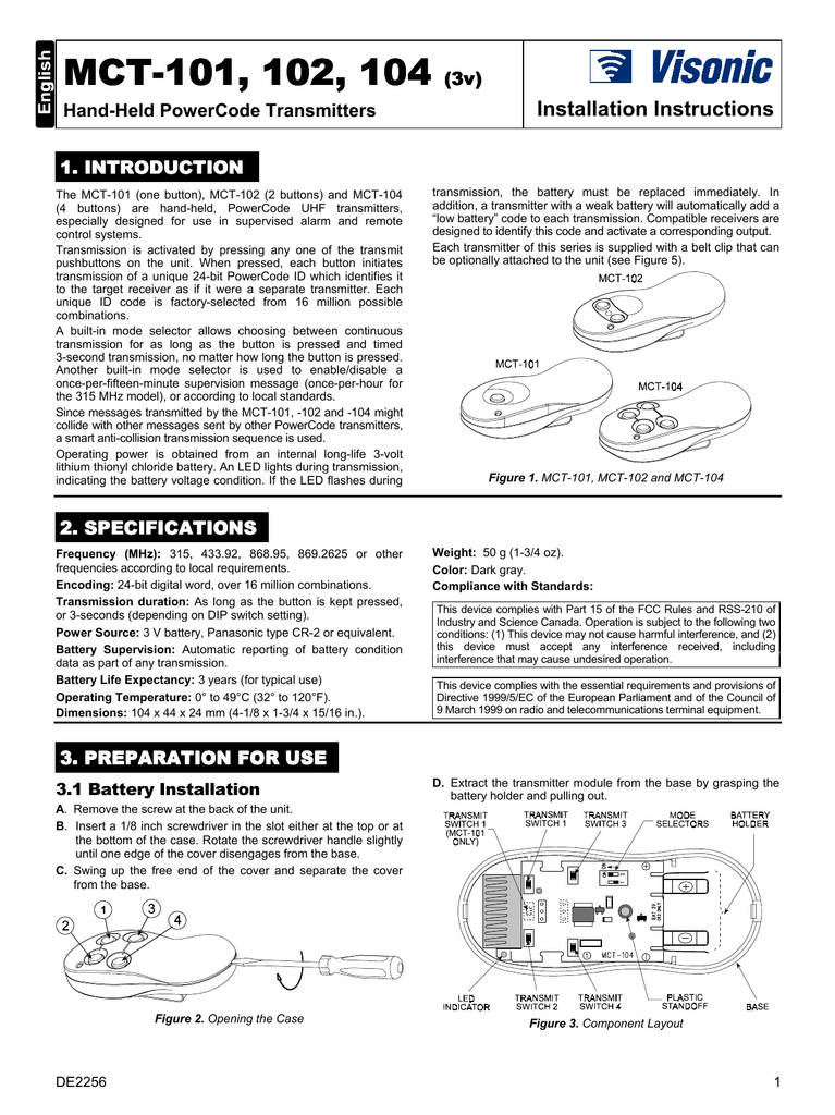 Manual Controle Remoto Mct 101 Manualzz