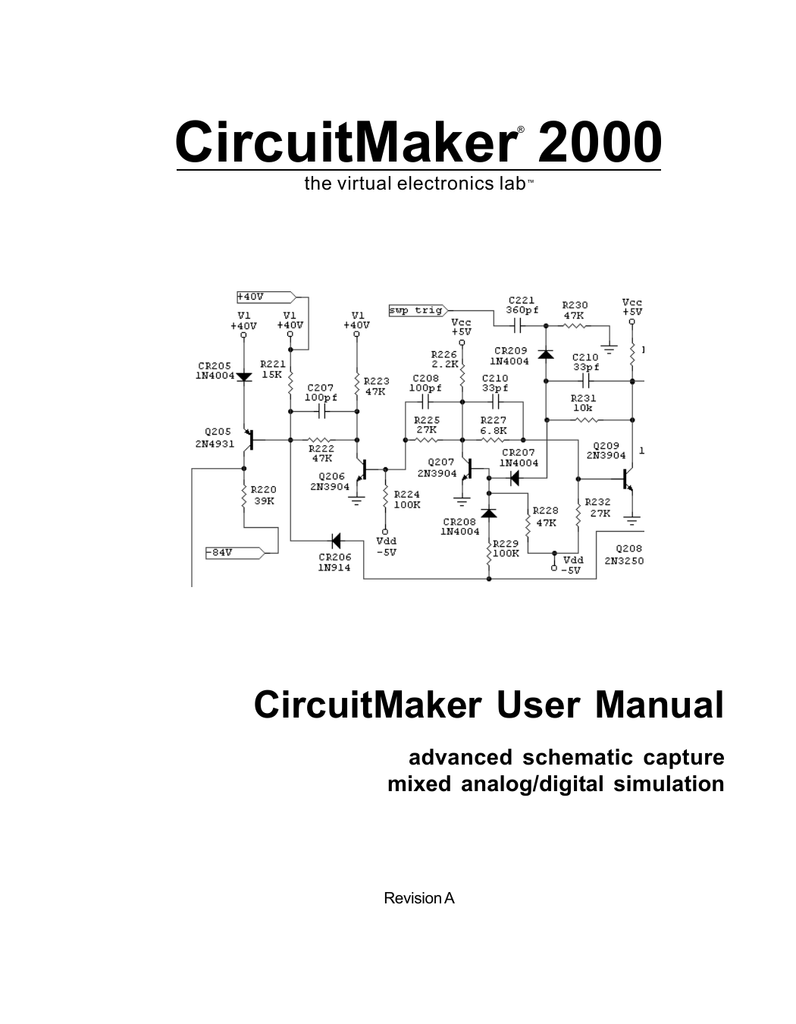 how to use circuit maker 2000 pdf