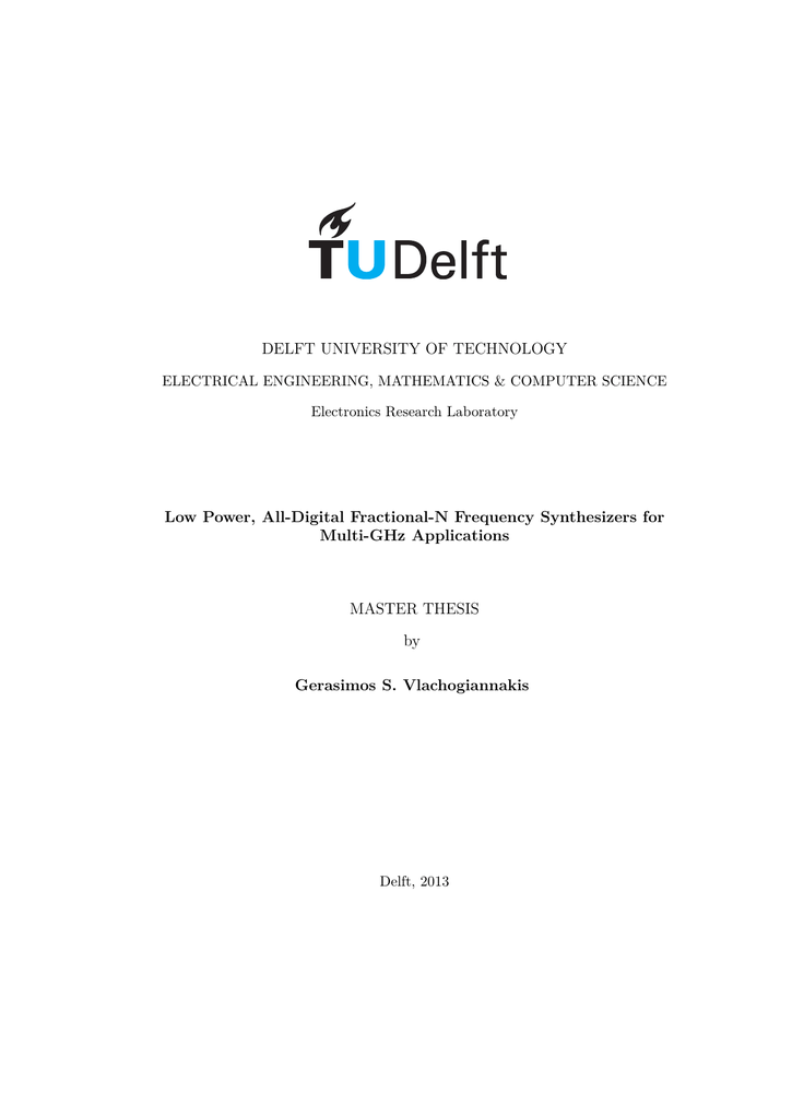 Master thesis technology management