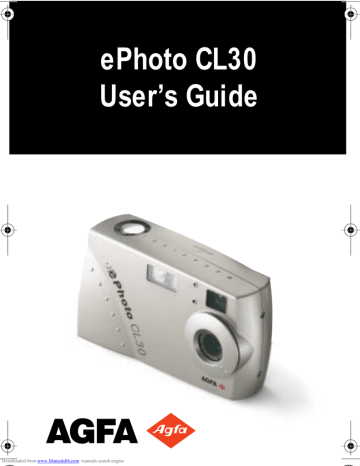 Agfa ePhoto CL30 Camera User's Guide | Manualzz