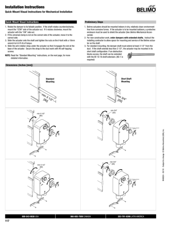 Lf 24-sr Us, Lf 24-mft Us Installation Instructions 