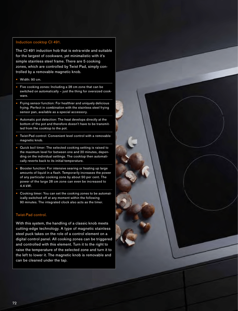 Induction Cooktop Ci 491 Manualzz Com