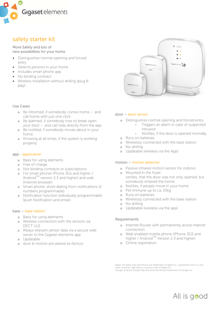 google home gigaset elements