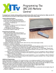 XITV SRC 200 Remote User Manual: AI Chat &amp; PDF Access