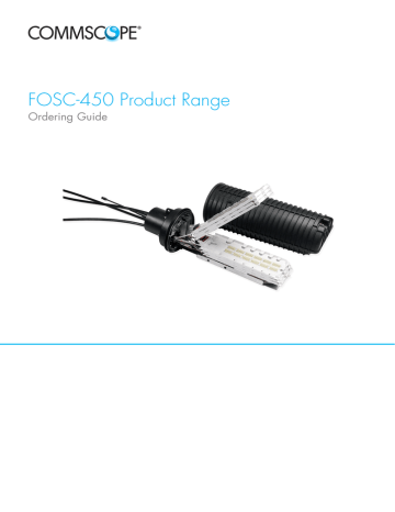 Ordering Guide: FOSC 450 Fiber Splice Closures | Manualzz