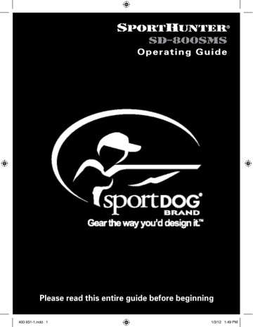 sportdog instructions