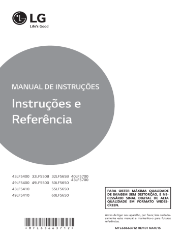 Instruções e Referência MANUAL DE INSTRUÇÕES 43LF5400 | Manualzz