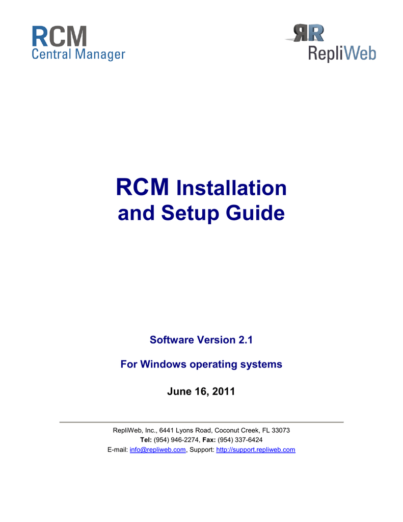 Rcm Install Command Line Installation And Uninstallation