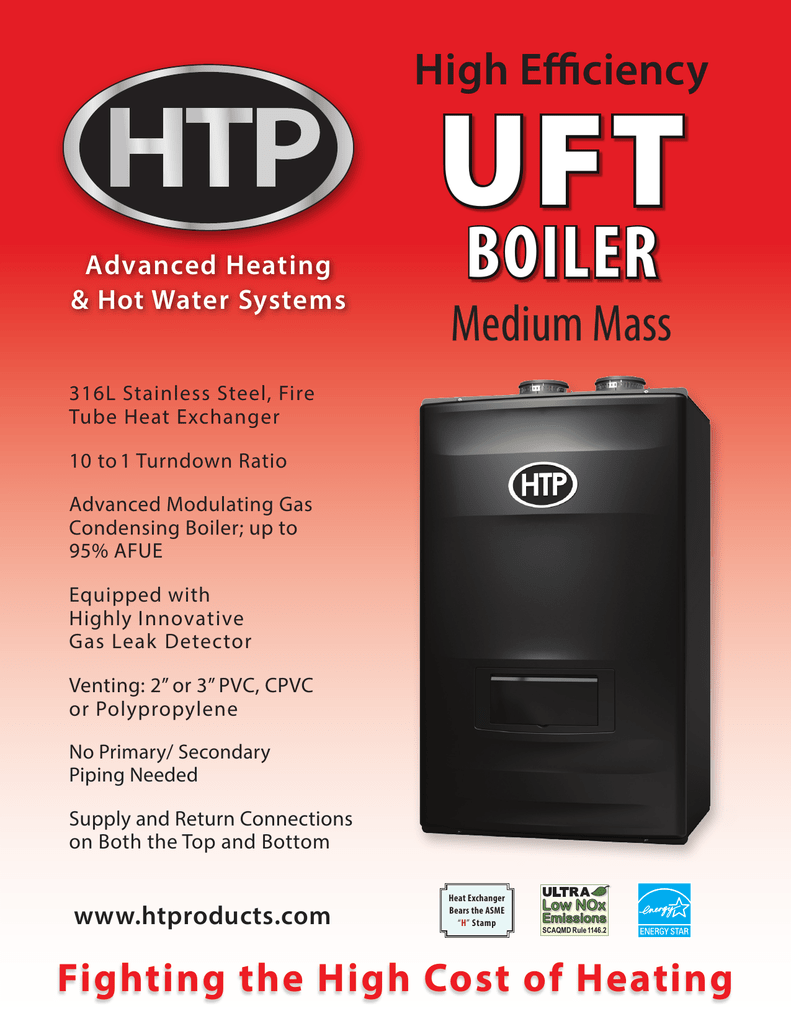 HTP UFT Boiler Brochure | Manualzz