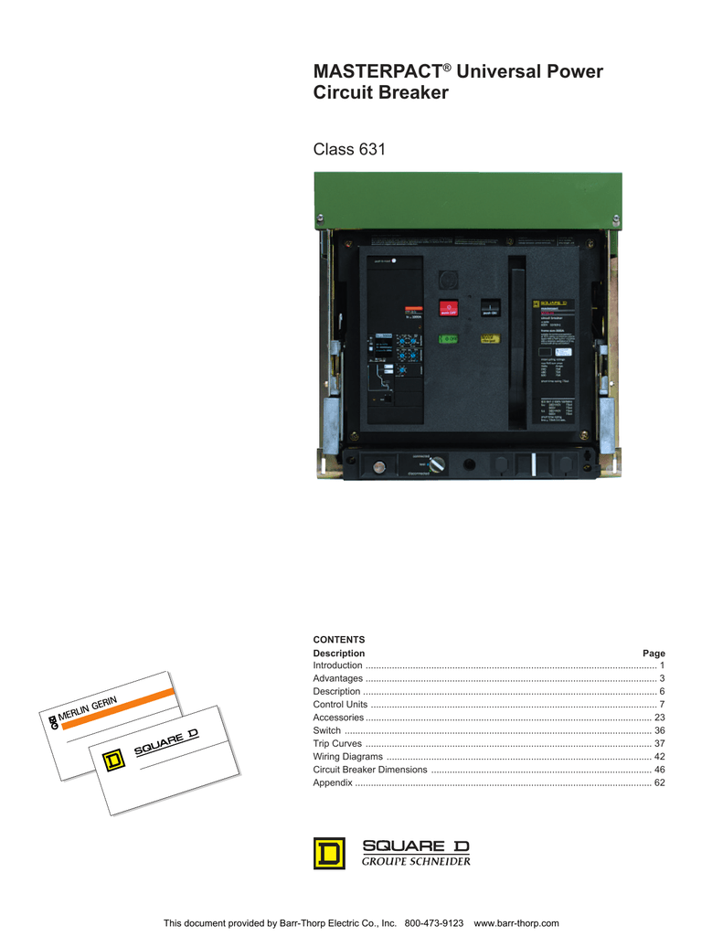 Square D Circuit Breaker Panel Wiring Diagram