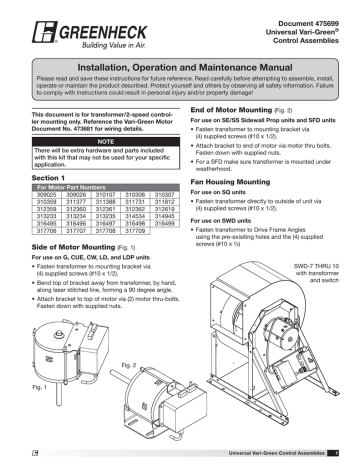 Greenheck Exhaust Fan Wiring Diagram - 310145 Aftermarket Greenheck ...