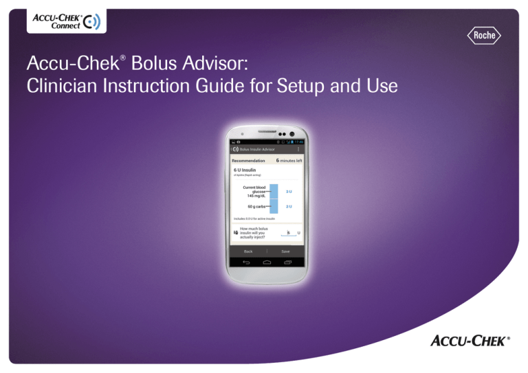 the AccuChek Bolus Advisor Instruction Guide Manualzz