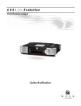 Amplificateur int&eacute;gr&eacute; S&eacute;rie Evolution 600i Guide d&rsquo;utilisation