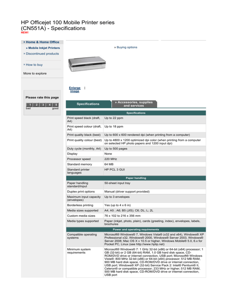 officejet 100 mobile printer