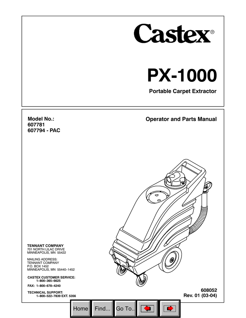Tennant 1260 Carpet Extractor Manual Carpet Vidalondon