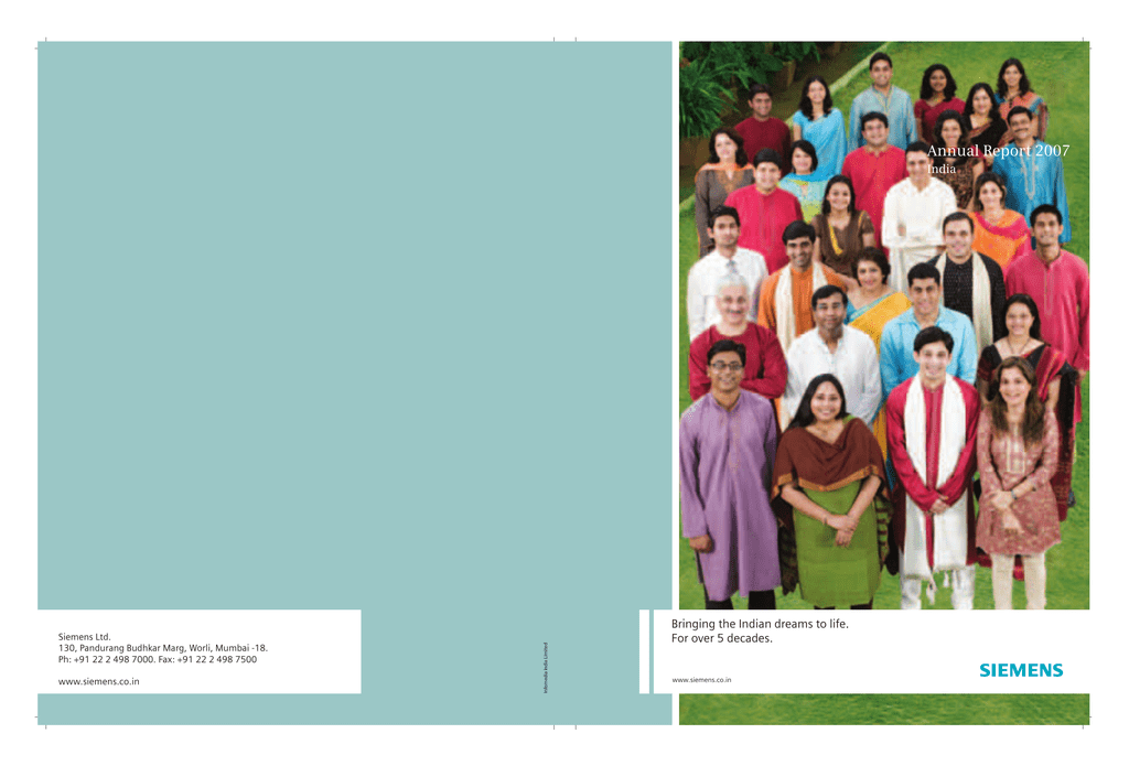 Annual Report 2007 Bringing The Indian Dreams To Life India Manualzz