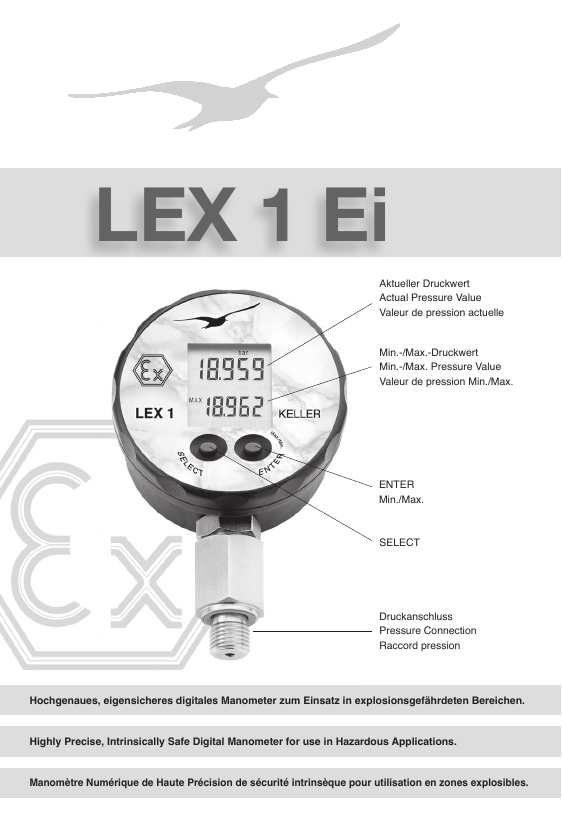 Keller LEX1 Ei Digital Pressure Gauge Manual Manualzz