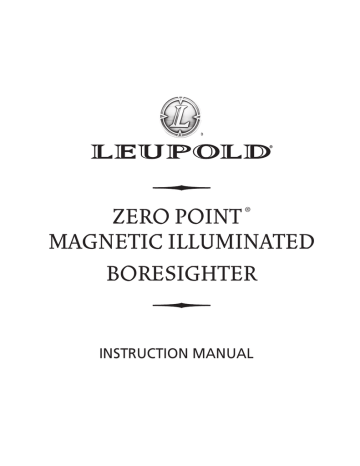 Leupold Zero Point Magic Illuminated Boresighter Manualzz