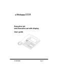 Executive Set And Executive Set With Display User Guide Issue 1