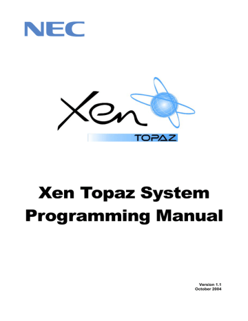 Nec Topaz Programming Manual Manualzz