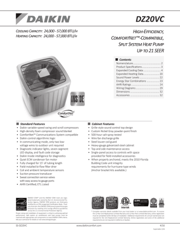 Dz20vc High Efficiency Fort Patible Split System Heat Pump Manualzz