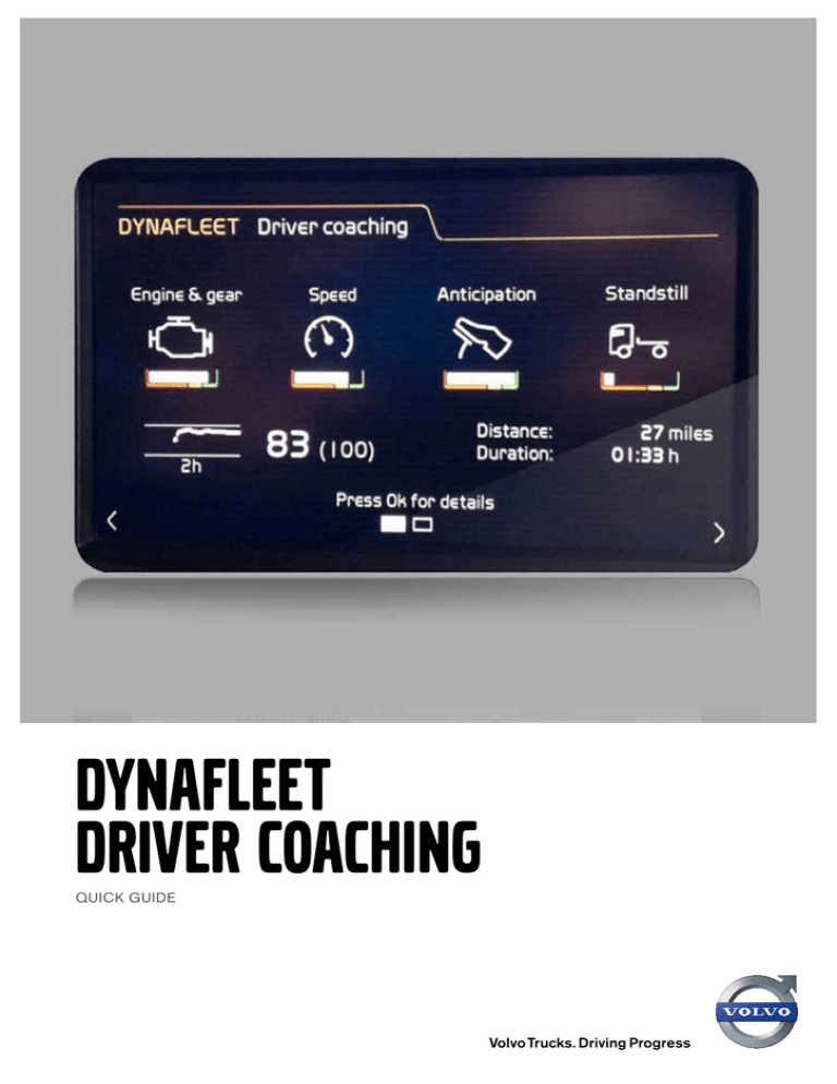 Dynafleet Driver Coaching Quick Guide Manualzz